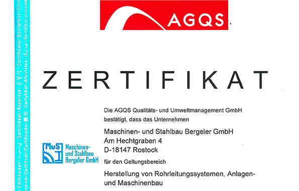 Zertifkate nach DIN EN ISO 9001:2015